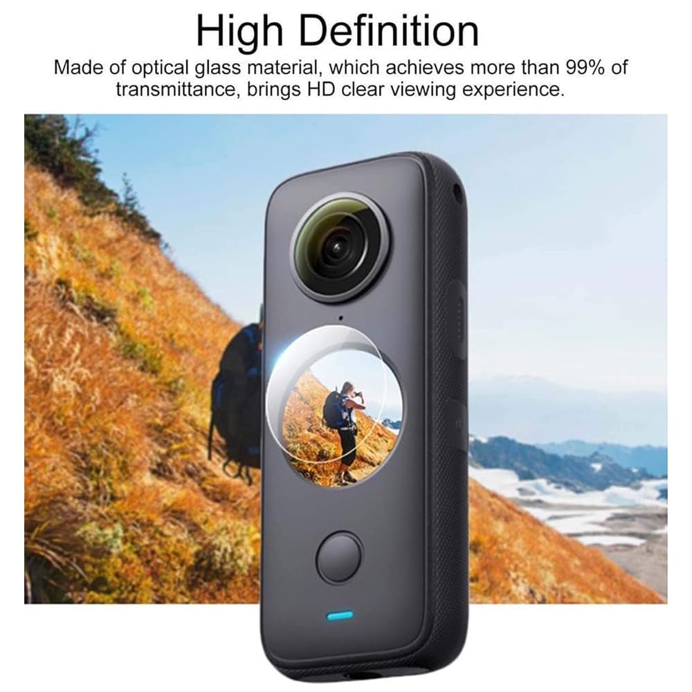 Protector de pantalla de vidrio templado para Insta360 ONE X2, película  protectora antiarañazos para cámara de acción Insta 360 X2, accesorios -  AliExpress