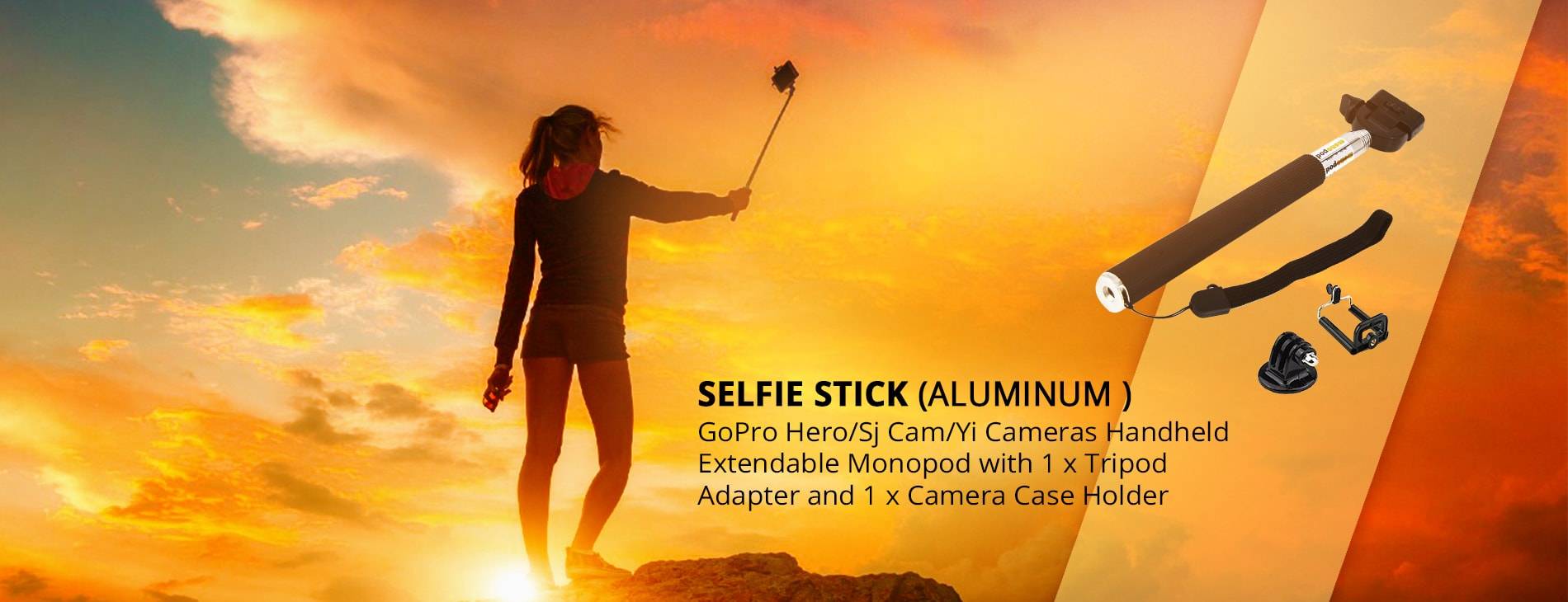 Selfie Stick (GoPro Hero/SJ Cam/Yi Cameras)
